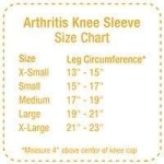 IMAK Arthritis Knee Sleeve Size Chart
