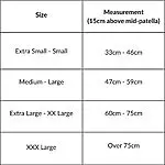 donjoy reaction web knee brace size chart